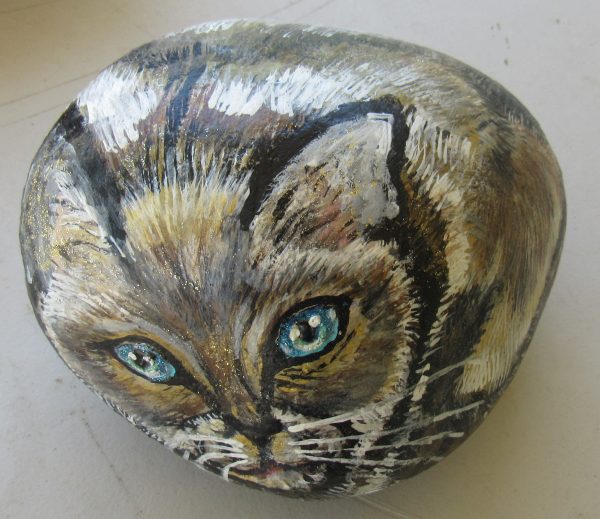 Art Rock Siamese by Artist Dahlia Ghaly