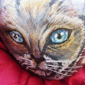 Art Rock Siamese by Artist Dahlia Ghaly