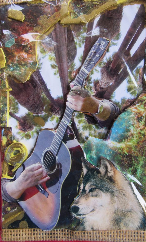 Collage wolf melody by Dahlia Ghaly