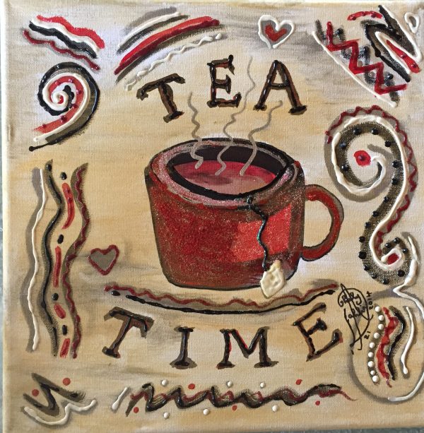 Tea Time Art by Artist Dahlia Ghaly