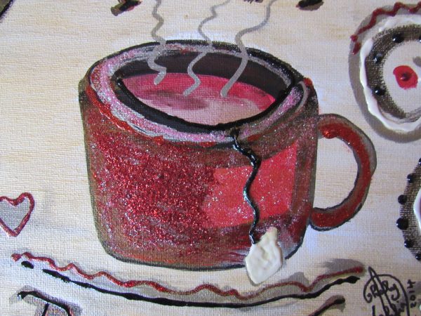 Tea Time Art by Artist Dahlia Ghaly